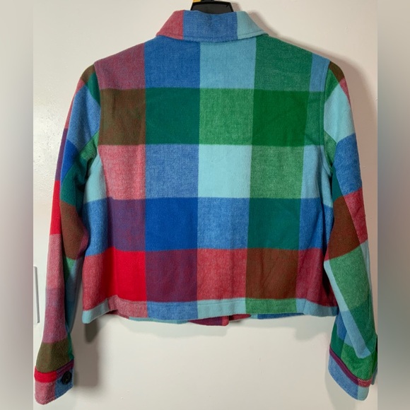 Colorful Plaid Women's Jacket - Picture 4 of 11